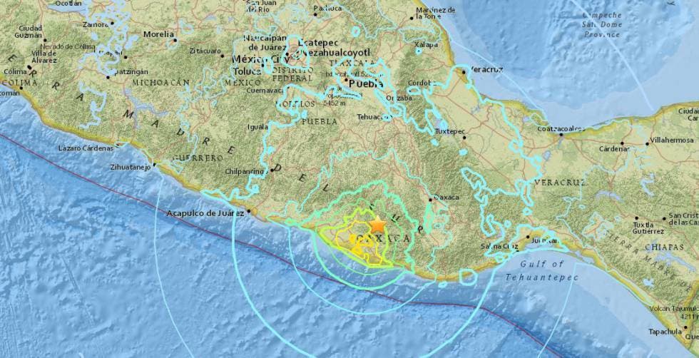 Un sismo de magnitud 5,7 sacude el sur y centro de México