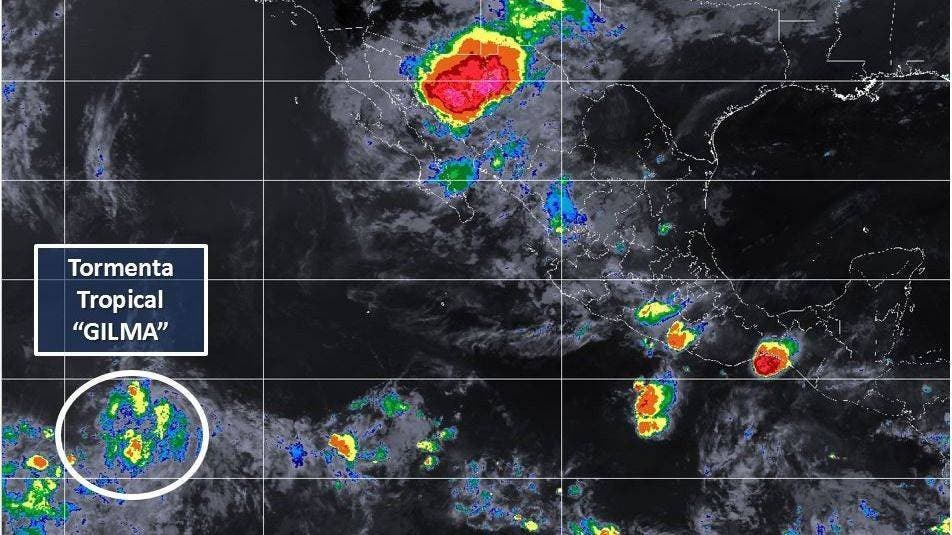 Se forma la tormenta tropical Gilma en el Pacífico