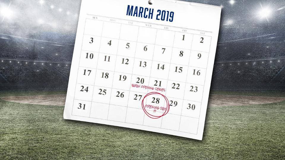 Major League Baseball anunció el calendario de la temporada 2019