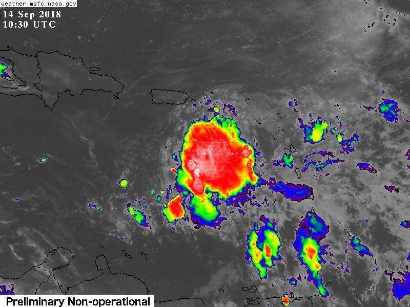 Isaac se debilita a depresión tropical; provocará lluvias con tormentas eléctricas y oleaje anormal