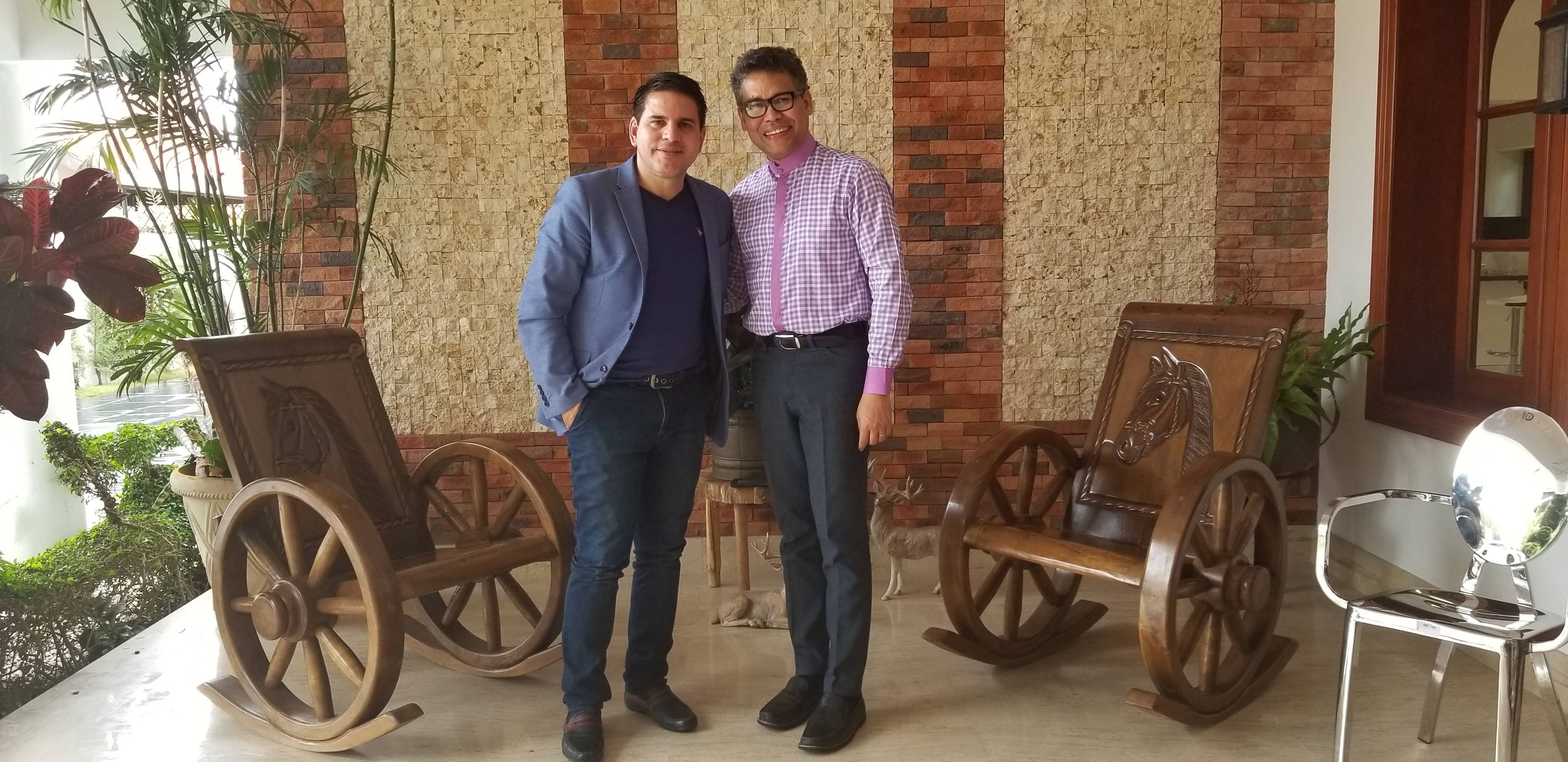 Carlos Peña sostiene encuentro con Fabricio Alvarado,  excandidato presidencial de Costa Rica