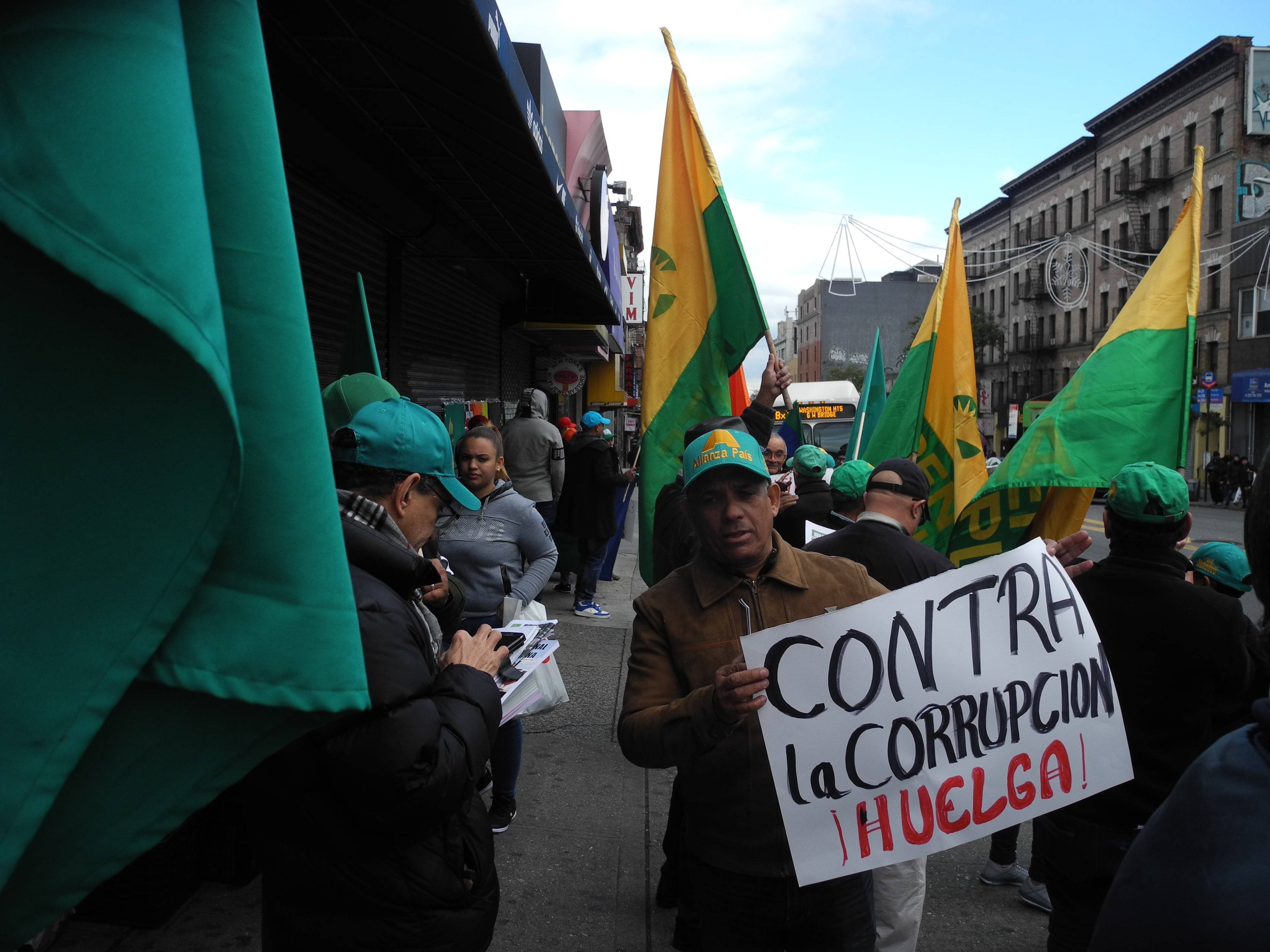 Movilización en Manhattan en apoyo al paro del Cibao, piden sean escuchadas las exigencias