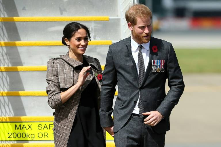El príncipe Enrique y Meghan inician en Nueva Zelanda la última etapa de su gira