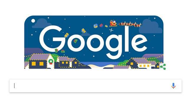 Doodle de Google en cuenta regresiva para la llegada de la Navidad