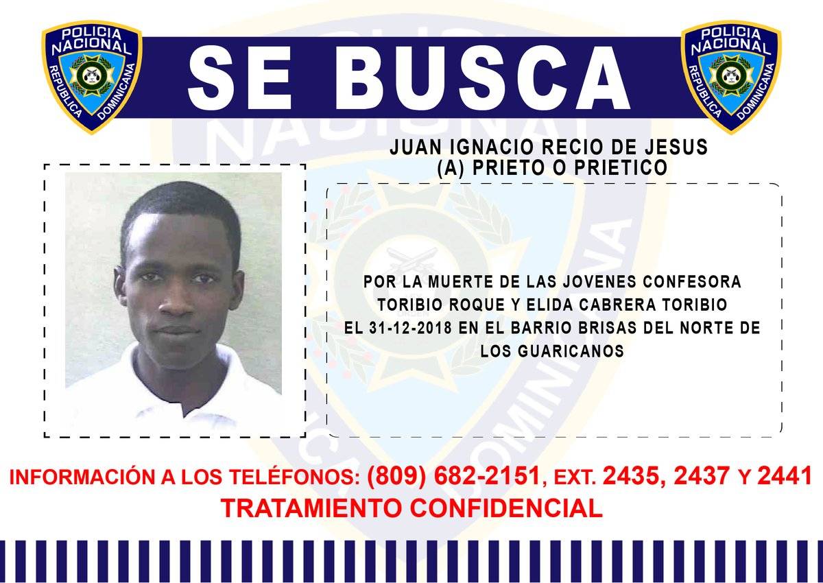 Policía pide ayuda para atrapar al hombre que mató a su expareja y a su exsuegra en Los Guaricanos