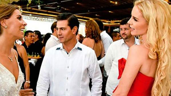 Peña Nieto aparece por primera vez en público en México con su nueva novia