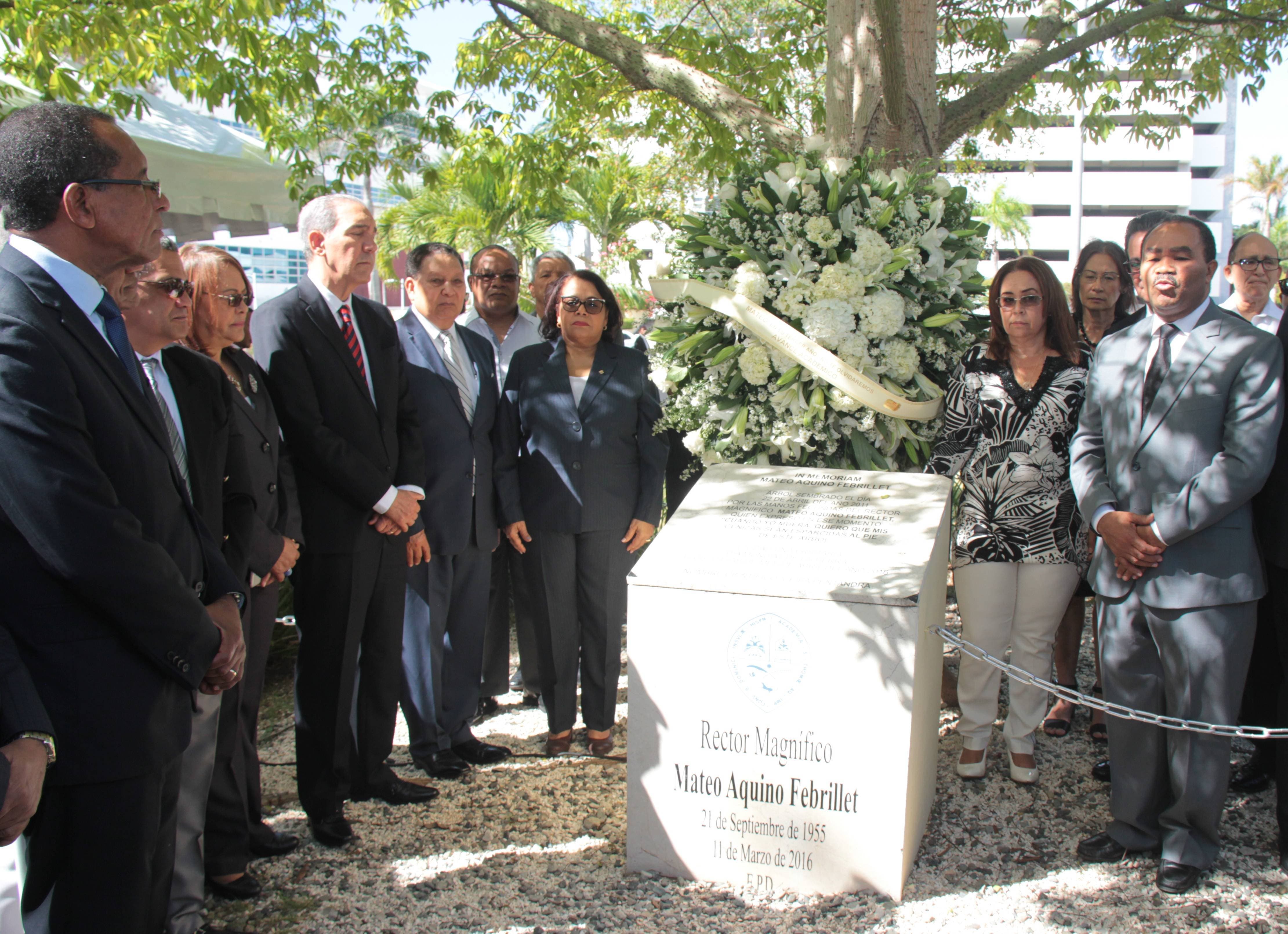 UASD rinde homenaje a exrector Mateo Aquino Febrillet al cumplirse tres años de su muerte