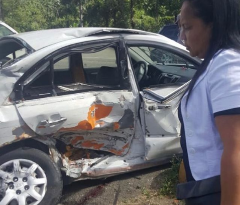 Accidente de tránsito deja un muerto y un herido en la Autopista Duarte