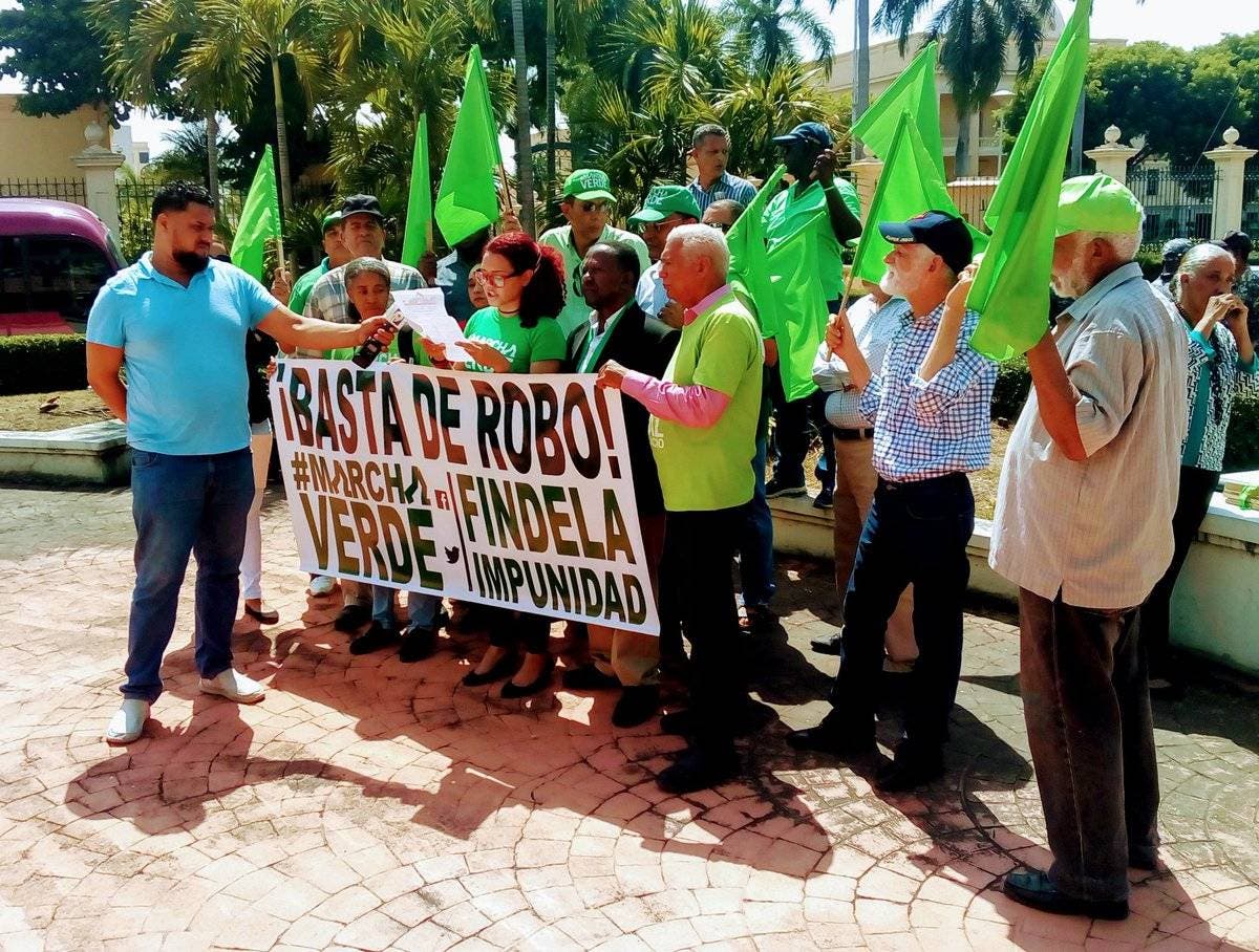 Marcha Verde rechaza planes reeleccionistas peledeístas; anuncia movilización el 14