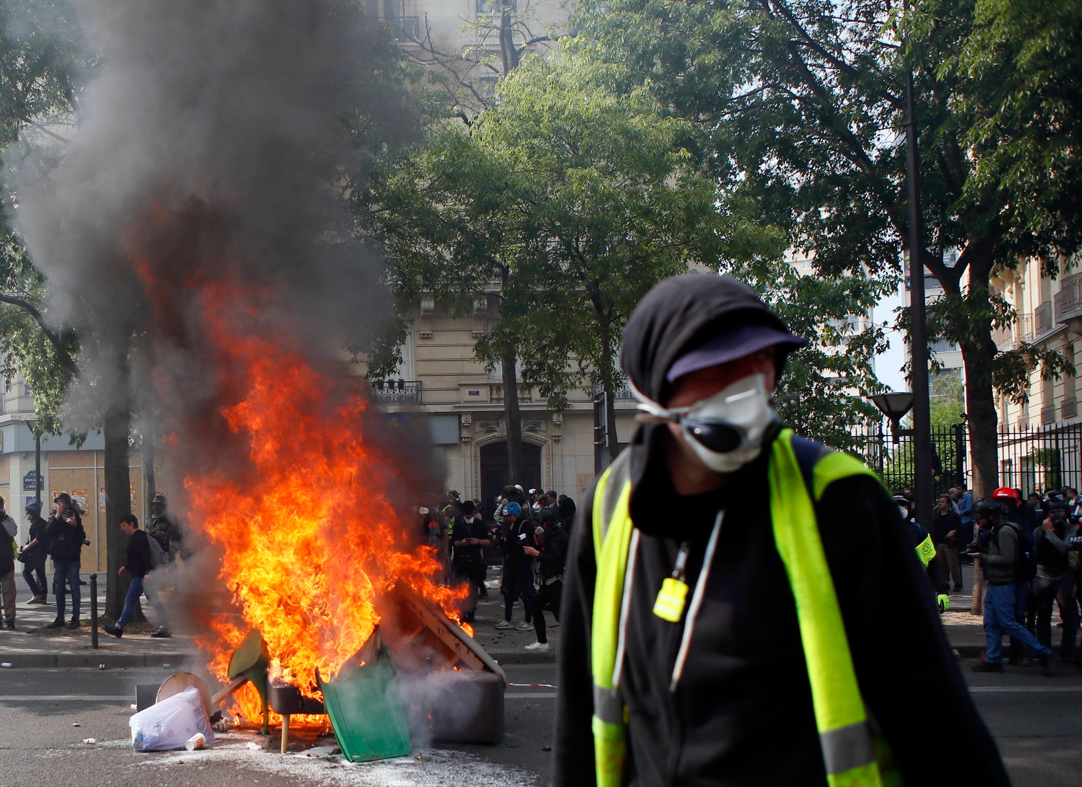 Manifestantes de «chalecos amarillos» escenifican nuevas protestas en París