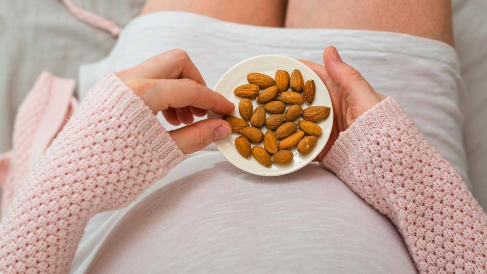Comer frutos secos durante el embarazo mejora el neurodesarrollo de los bebés