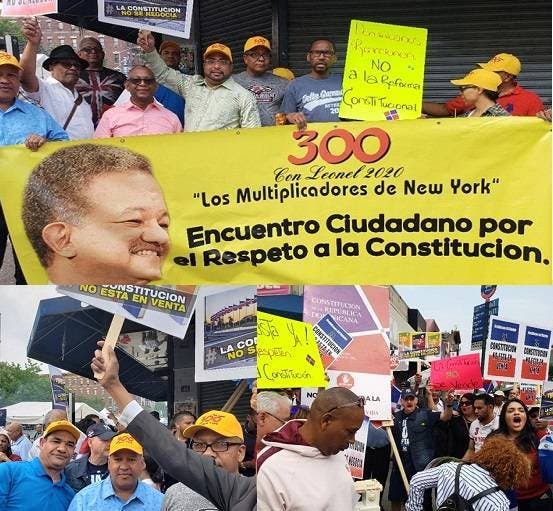 Video: Se movilizan en Nueva York contra intento modificar Constitución de RD