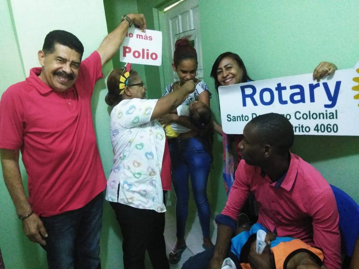 Club Rotario Santo Domingo Colonial realiza jornada de vacunación contra la polio