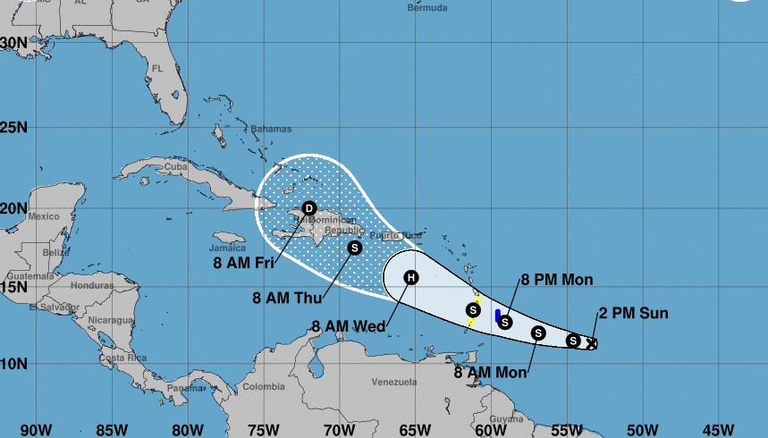 Alerta en el Caribe por la tormenta tropical Dorian