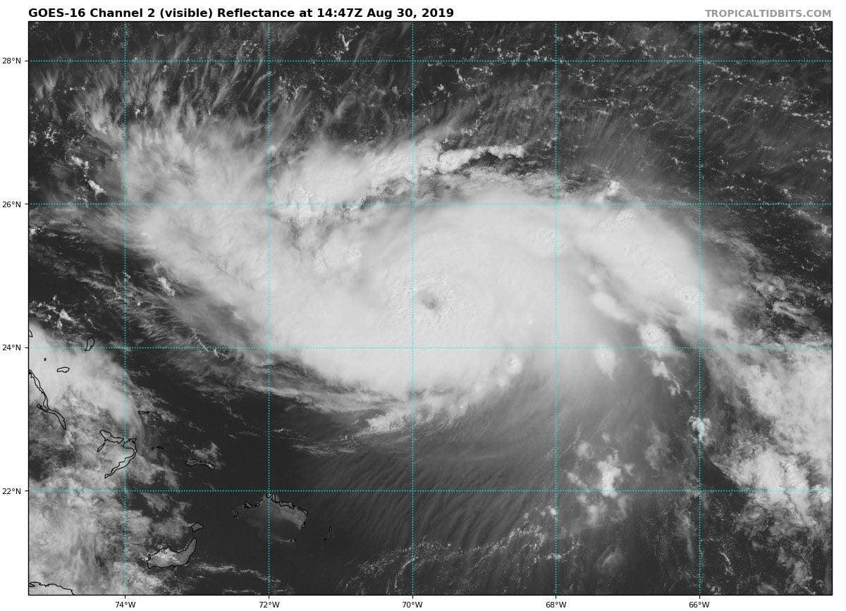 El huracán Dorian siguen ganado fuerza y amenaza con llegar a Florida con categoría 4