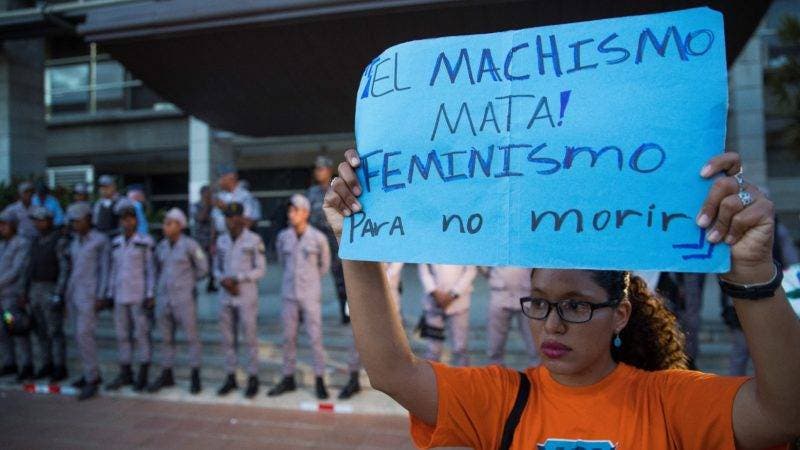 Foto de archivo de una protesta contra los feminicidios en República Dominicana.