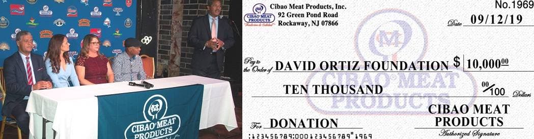 Empresa dominicana en Nueva York dona 10 mil dólares a “Fundación David Ortíz”