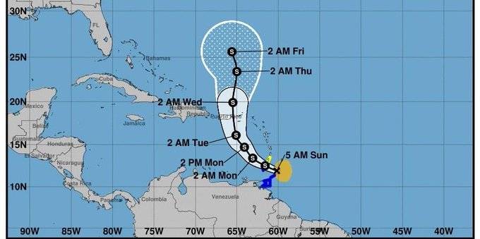 Tormenta Karen avanza por el Caribe rumbo a Puerto Rico, se espera impacte el martes