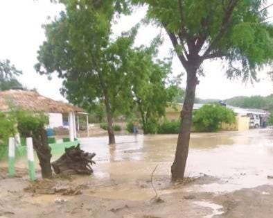 Video: Lluvias provocan desborde de río Tireo; se inundan decenas de viviendas