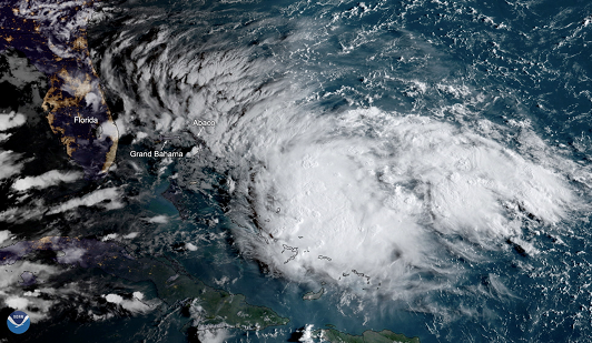 Todavía conmocionada por el huracán Dorian, Bahamas enfrenta ahora a la tormenta tropical Humberto