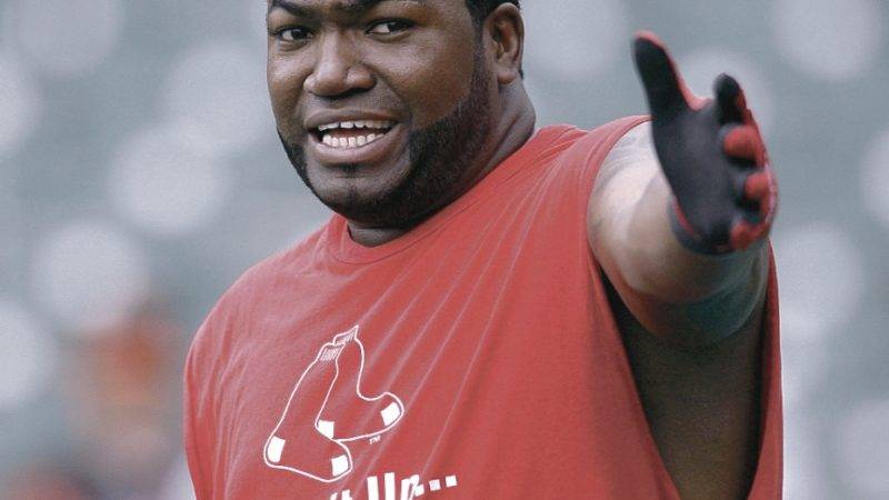 Boston Red Sox's David Ortiz loosens up before the start of a baseball game against the Baltimore Orioles, Saturday, Aug. 1, 2009, in Baltimore. (AP Photo/Rob Carr)