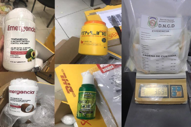Mira cómo la DNCD detectó 35 láminas de cocaína enviadas al país en envases plásticos