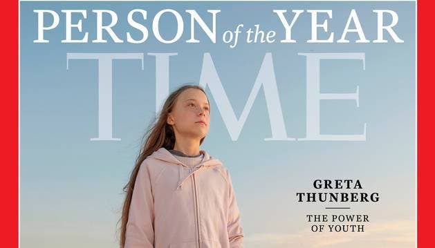 Greta Thunberg fue elegida “persona del año” por la revista Time