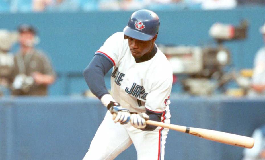 Toronto Blue Jays' Tony Fernandez checks his swing early in an AL game against Kansas City Royals at the Skydome in Toronto Monday, June 21, 1999. Fernandez, currently leading the major leagues with a .414 batting average, appears to be considering retiring after the season, according to the Globe and Mail in Toronto. (AP Photo/Toronto Star, Rick Madonik)