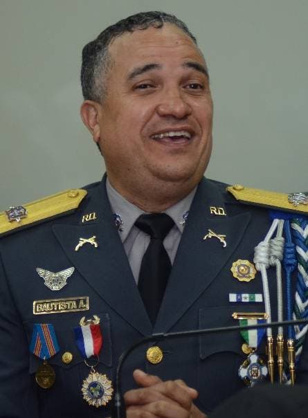 El director de la Policía mayor general Ney Aldrín De Jesús Bautista, El acuerdo fue firma Marino Antonio Collante Gómez, es el Director ejecutivo del Departamento Aeroportuario SANTO DOMINGO.- Rep. Dom. 8 de agosto del 2018. Foto Pedro Sosa