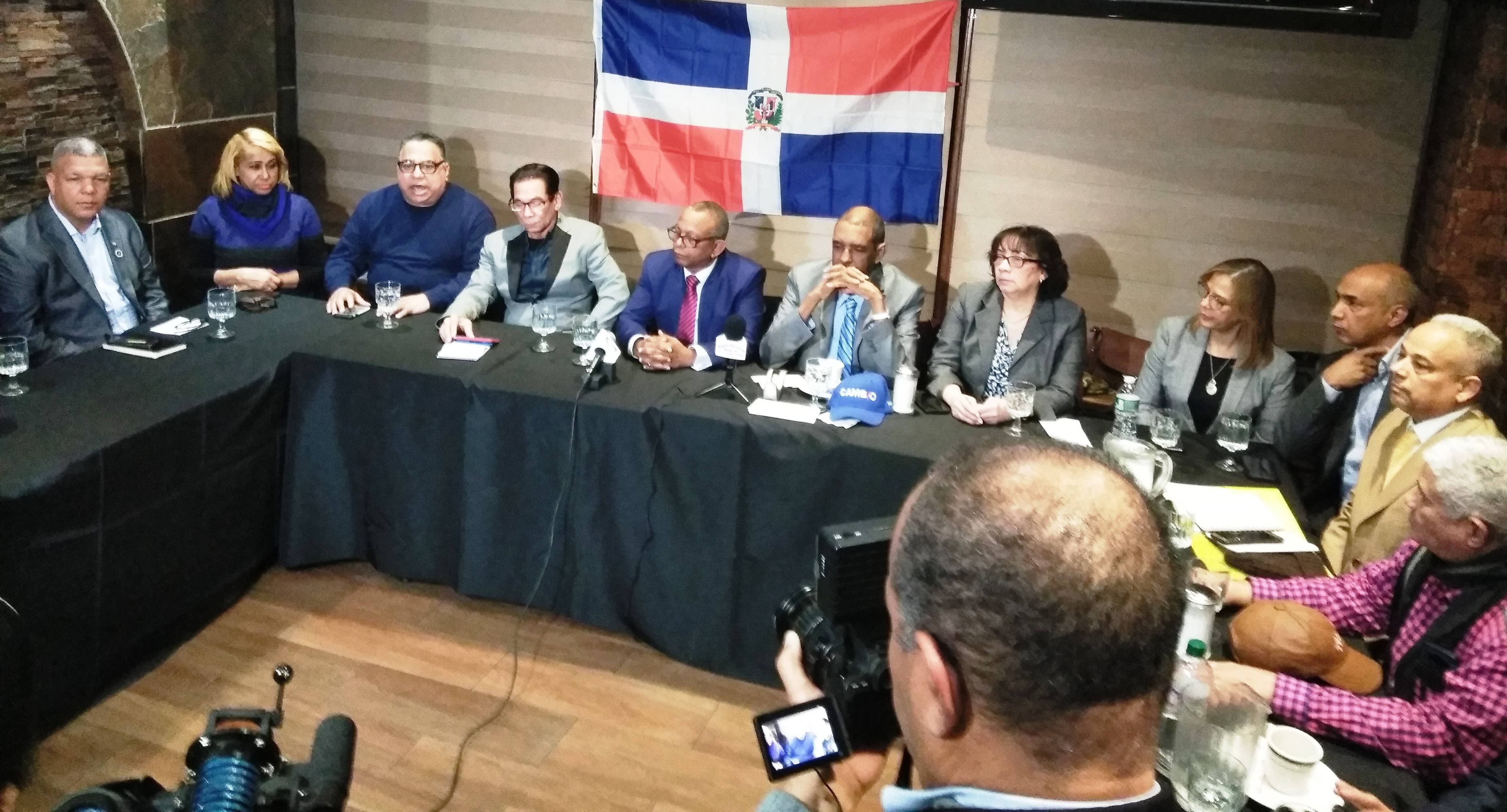 Partidos dominicanos de oposición en Nueva York se suman a la lucha por la democracia de RD