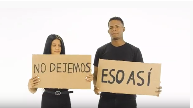 La JCE hace video usando pancartas, color negro  y demandas de jóvenes protestan en Plaza de la Bandera; les invita a votar