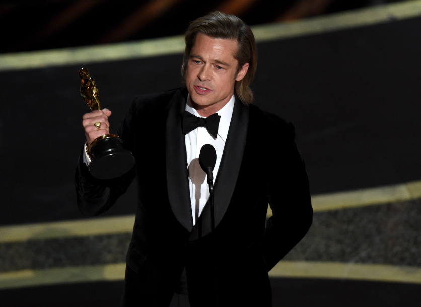 Brad Pitt gana con “Once Upon a Time…” su primer Óscar como actor