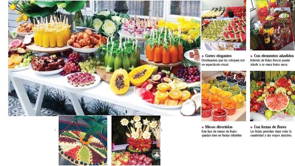 MESAS DE FRUTAS LÚCETE EN TUS FIESTAS