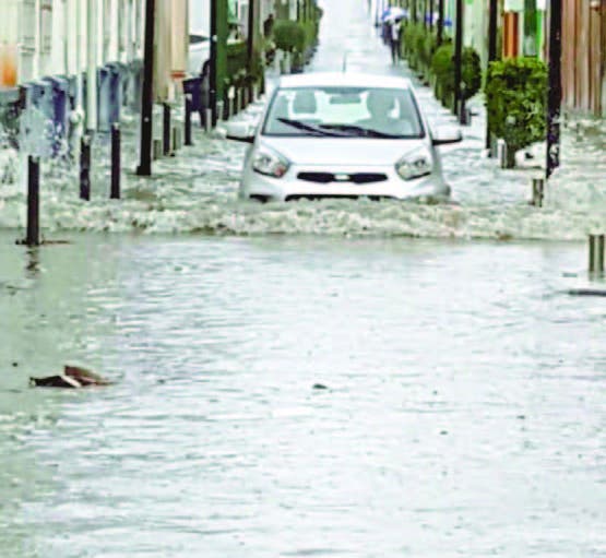 Lluvias afectan casas y centro histórico de Puerto Plata