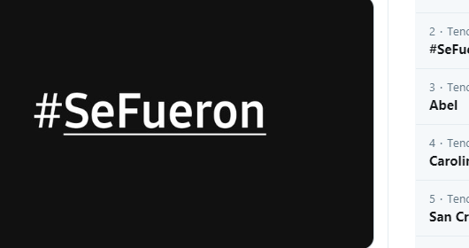 “Se fueron” se vuelve tendencia en Twitter tras primer boletín elecciones