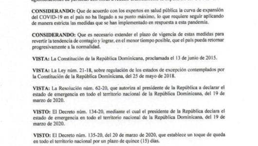 Decreto 142-20 del Poder Ejecutivo.