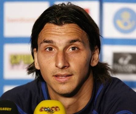 Swedish footballer Zlatan Ibrahimovic listens to questions during a press conference at the Swedish training camp in Lugano, Switzerland on June 6, 2008.  Sweden will play in group D with Greece, Russia and Spain during the Euro 2008 football tournament hosted by Switzerland and Austria from June 7 to 29. AFP PHOTO/Leon Neal