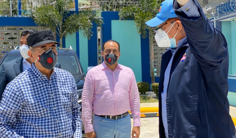 Danilo Medina realizó una visita sorpresa a la planta de tratamiento de aguas residuales, ubicada en Santo Domingo Norte.