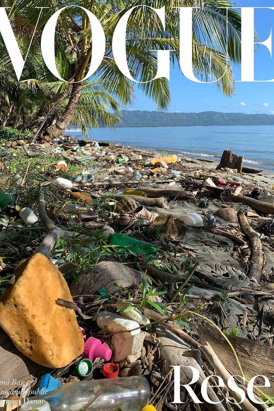 Vogue explica intención de fotografía con playa dominicana llena de basura