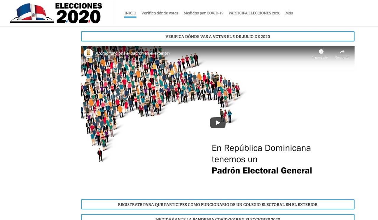 Casi 3 millones de dominicanos verificaron dónde votar en página de la junta