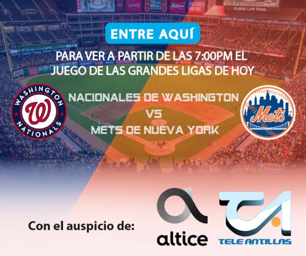 Vea en VIVO: Nacionales de Washington vs Mets de Nueva York