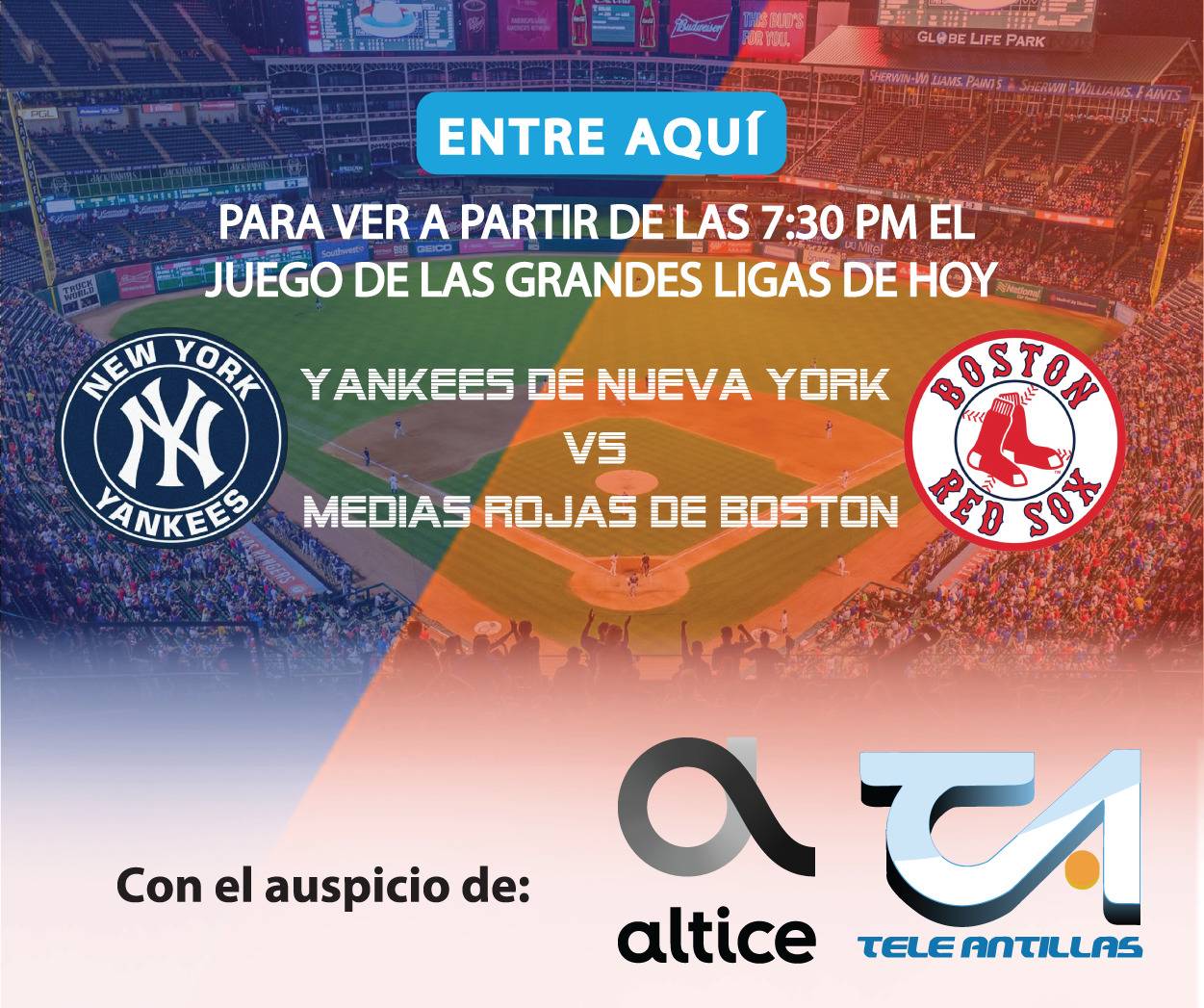 EN VIVO: Yankees de Nueva York  vs Medias Rojas de Boston