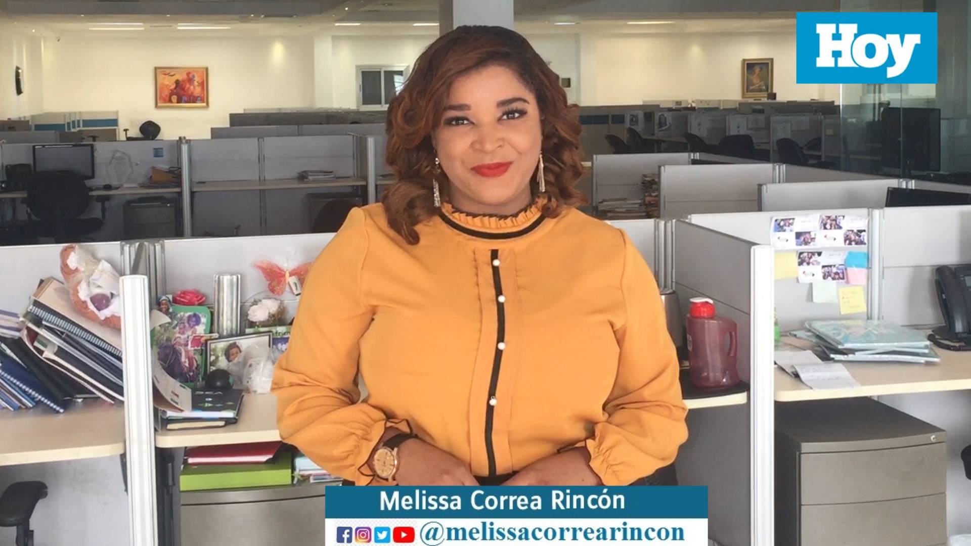 Melissa Correa les presenta las principales informaciones de HOY