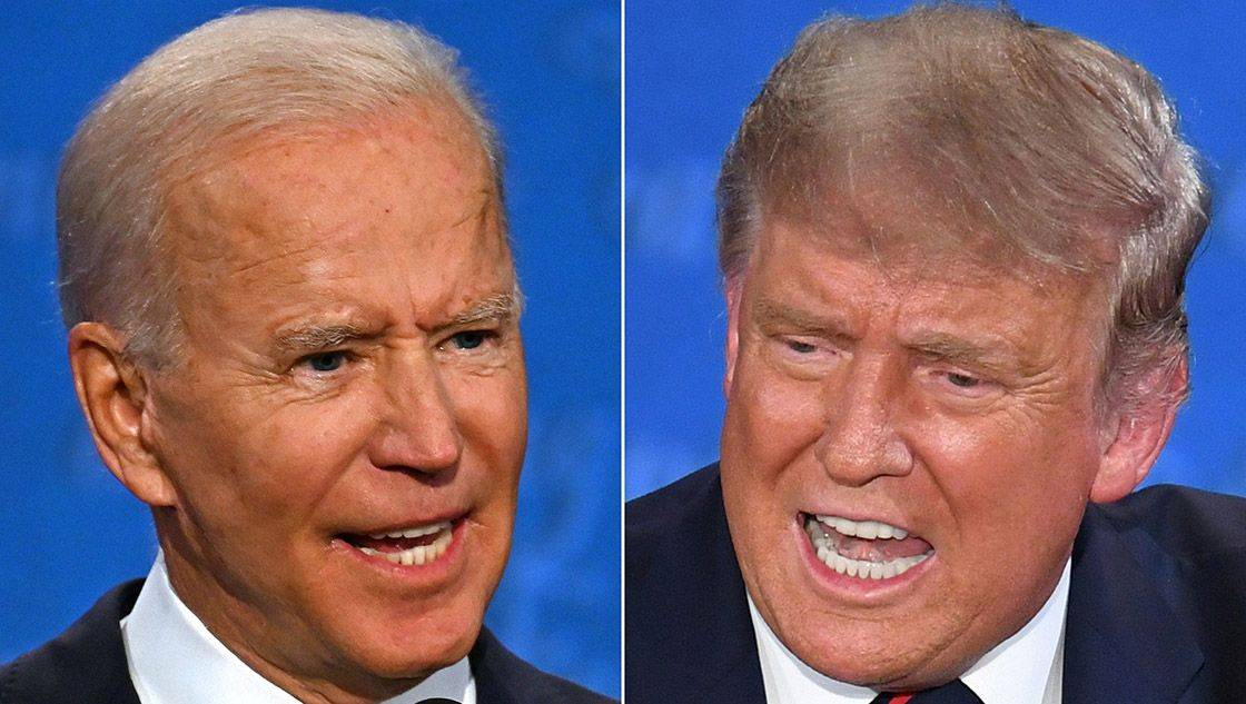 Donald Trump y Joe Biden se enfrentan a la distancia