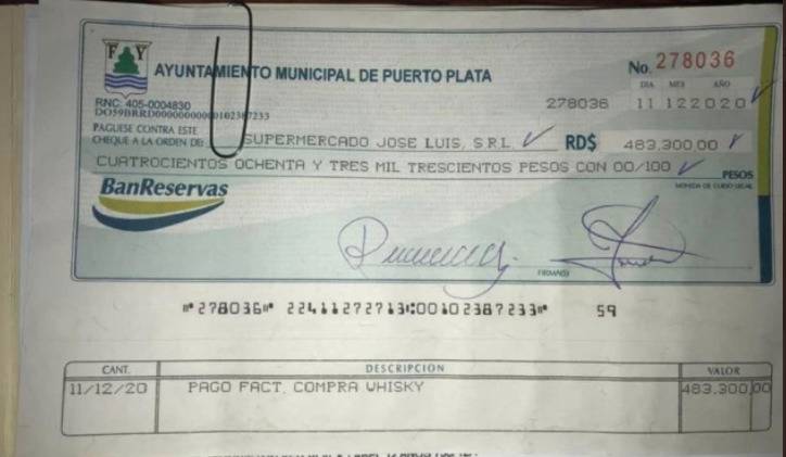 Revelan otro presunto fraude con cheque en ayuntamiento Puerto Plata