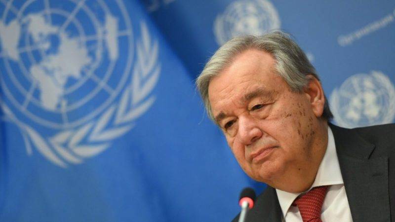 El jefe de la ONU, António Guterres, 