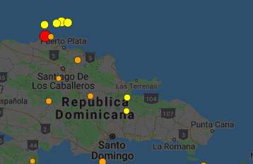 Se registra temblor de tierra de 4.2 en Puerto Plata