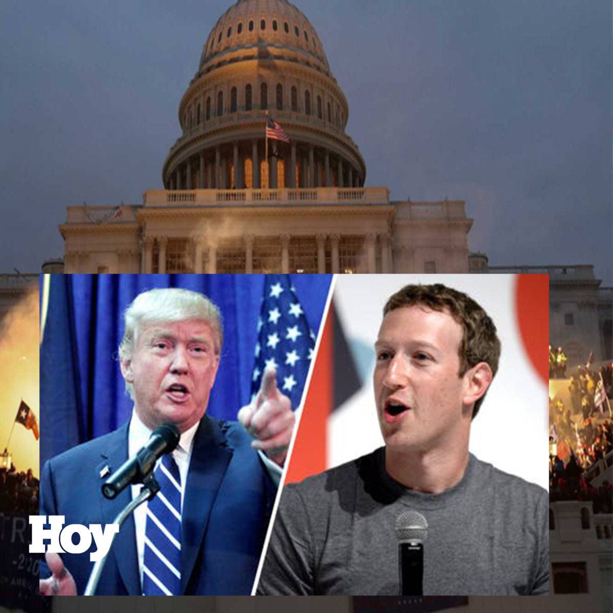 Mark Zuckerberg defiende Facebook y culpa a Trump del asalto al Capitolio