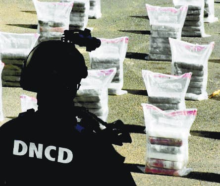 DNCD incauta 447 paquetes de cocaína
