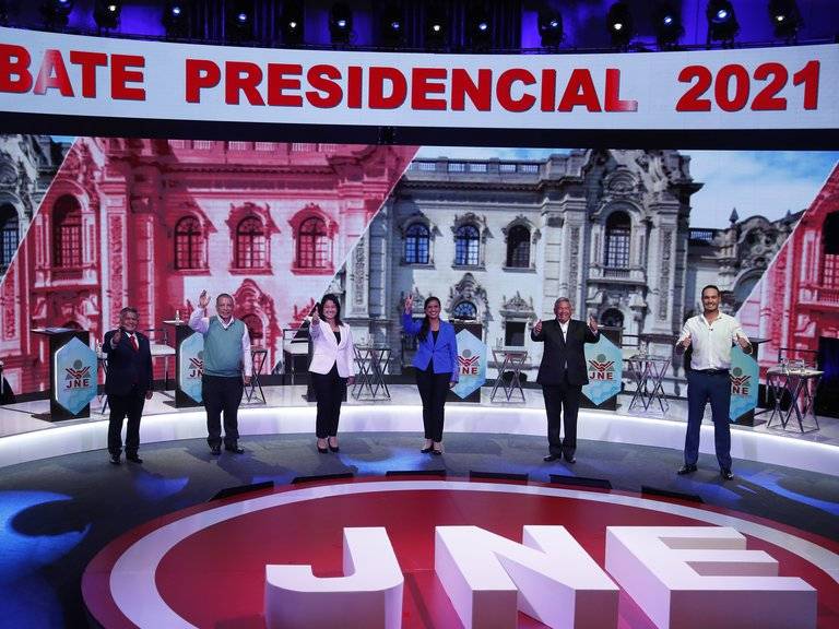 ¿Quiénes son los candidatos que pugnan por pasar a la segunda vuelta en Perú?